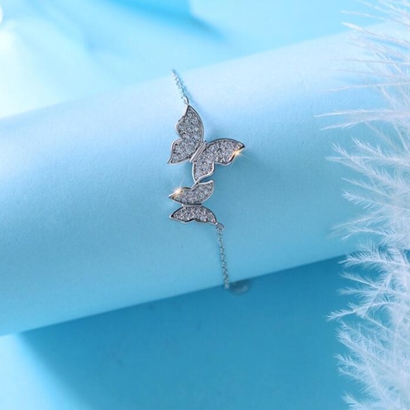 Jewelry - NEW 925 Sterling Silver Butterfly Bracelet